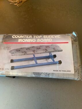 VINTAGE Tabletop, NEW NEVER USED, sleeve ironing board,heat resistant GRAY cover